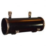 Newspaper, Mail or Letter Tube in Black & Gold Wrought Iron